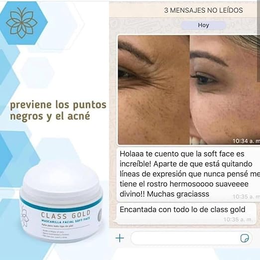 MASCARILLA FACIAL CLASS GOLD SOFT FACE