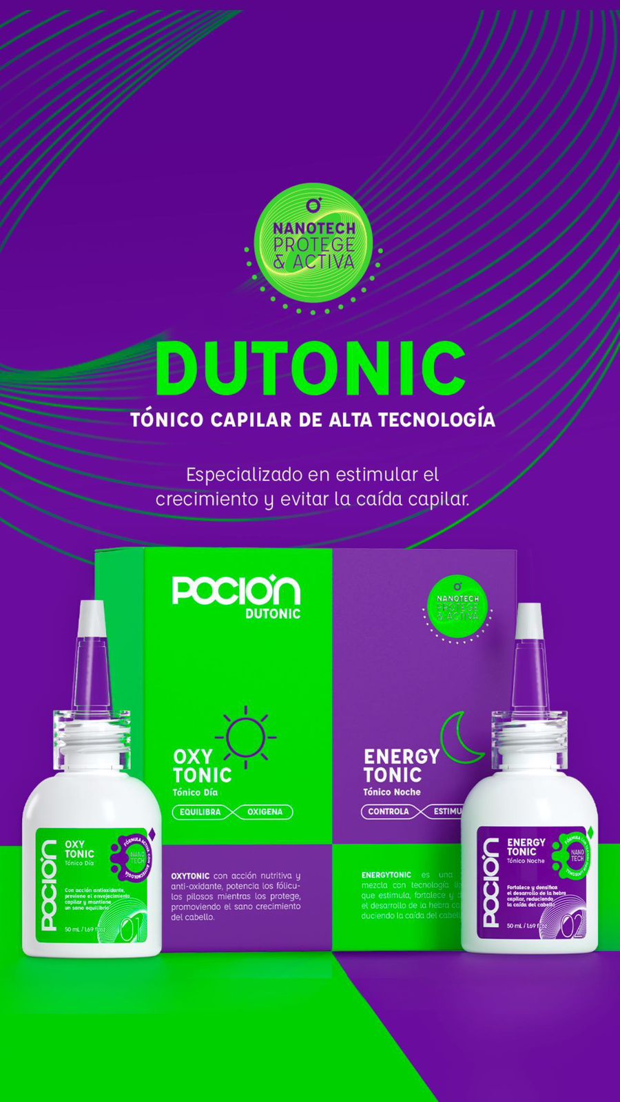 Dutonic para crecimiento del cabello