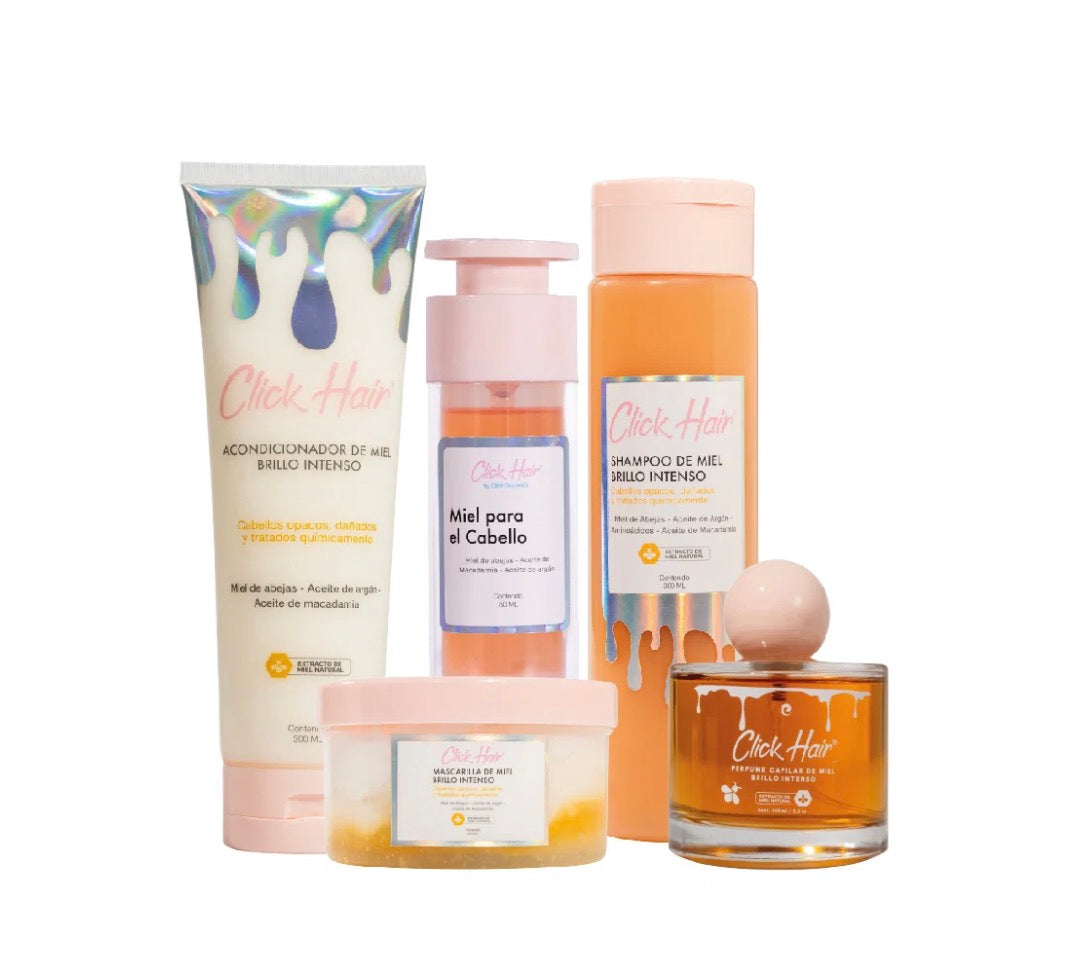 Kit Capilar línea de miel brillo intenso
