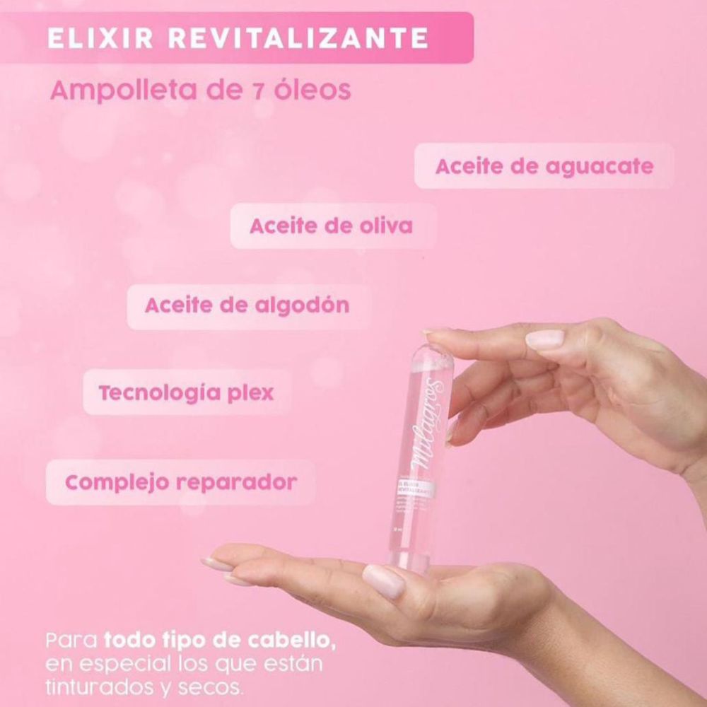 Ampolleta Elixir Tratamiento Capilar Rescate Instantáneo Milagros