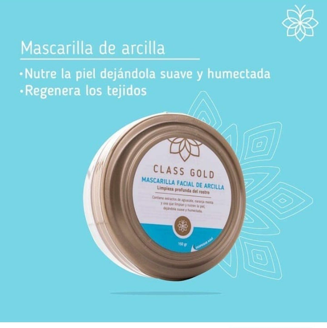 Mascarilla Facial de Arcilla Class Gold